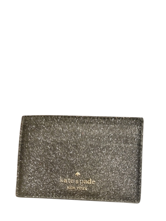 kate spade Other - Kate Spade Glitter Card Holder - Silver